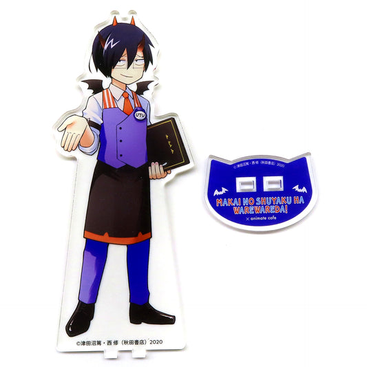 Reira Utsu Welcome to Demon School! Iruma-kun x Makai no Shuyaku wa Wareware da! x animatecafe BIG Acrylic Stand [USED]
