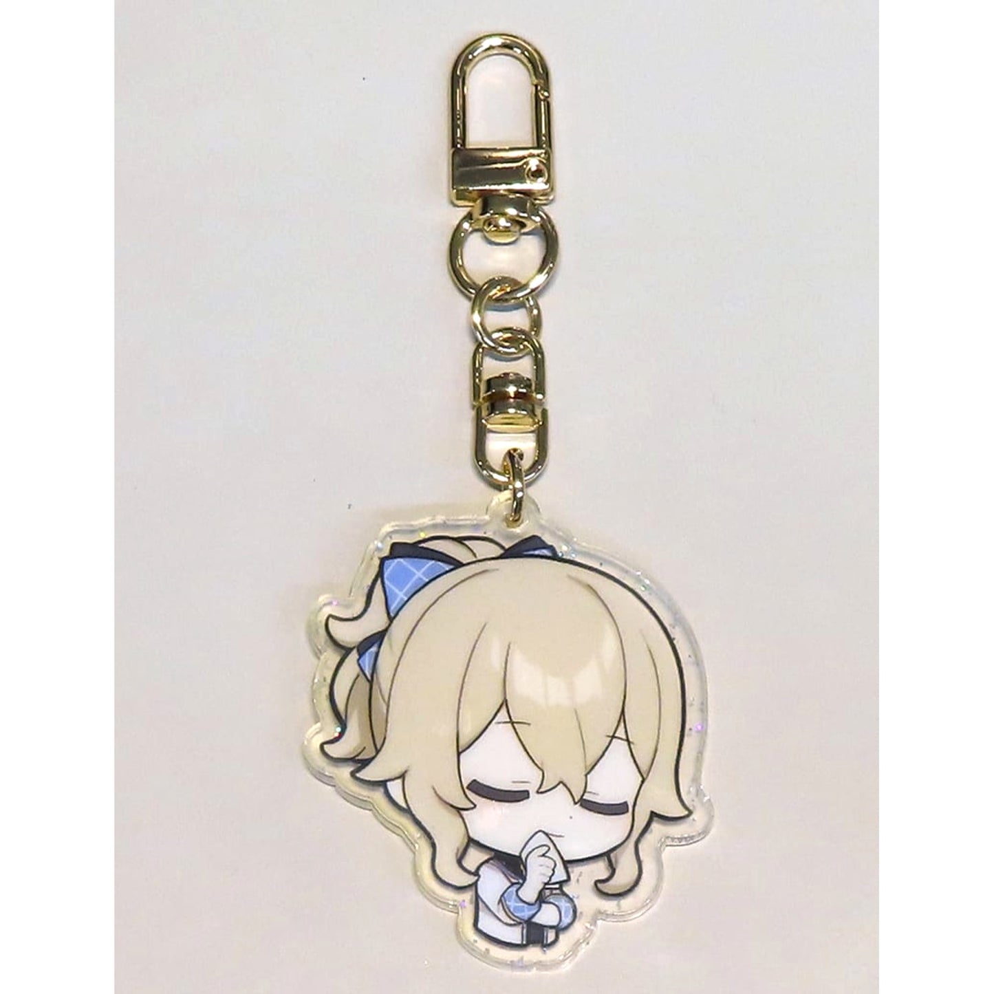Genshin Jean Wiping His Mouth Acrylic Keychain Pizza Alvolo Korea Exclusive Keychains [USED]