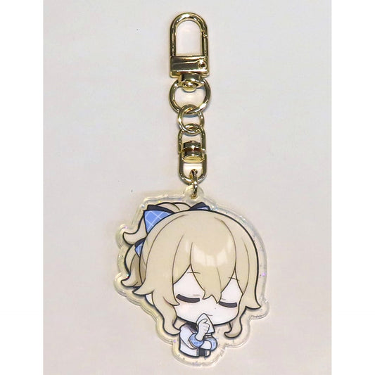 Genshin Jean Wiping His Mouth Acrylic Keychain Pizza Alvolo Korea Exclusive Keychains [USED]