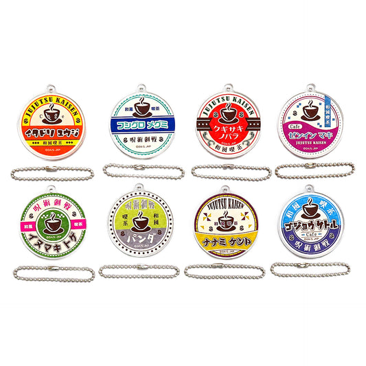 Maki Zenin & Others Jujutsu Kaisen Season 2 All 8 Types Set Name Acrylic Keychain Collection Tower Records Cafe Part 2 Shibuya Jihen Limited [USED]