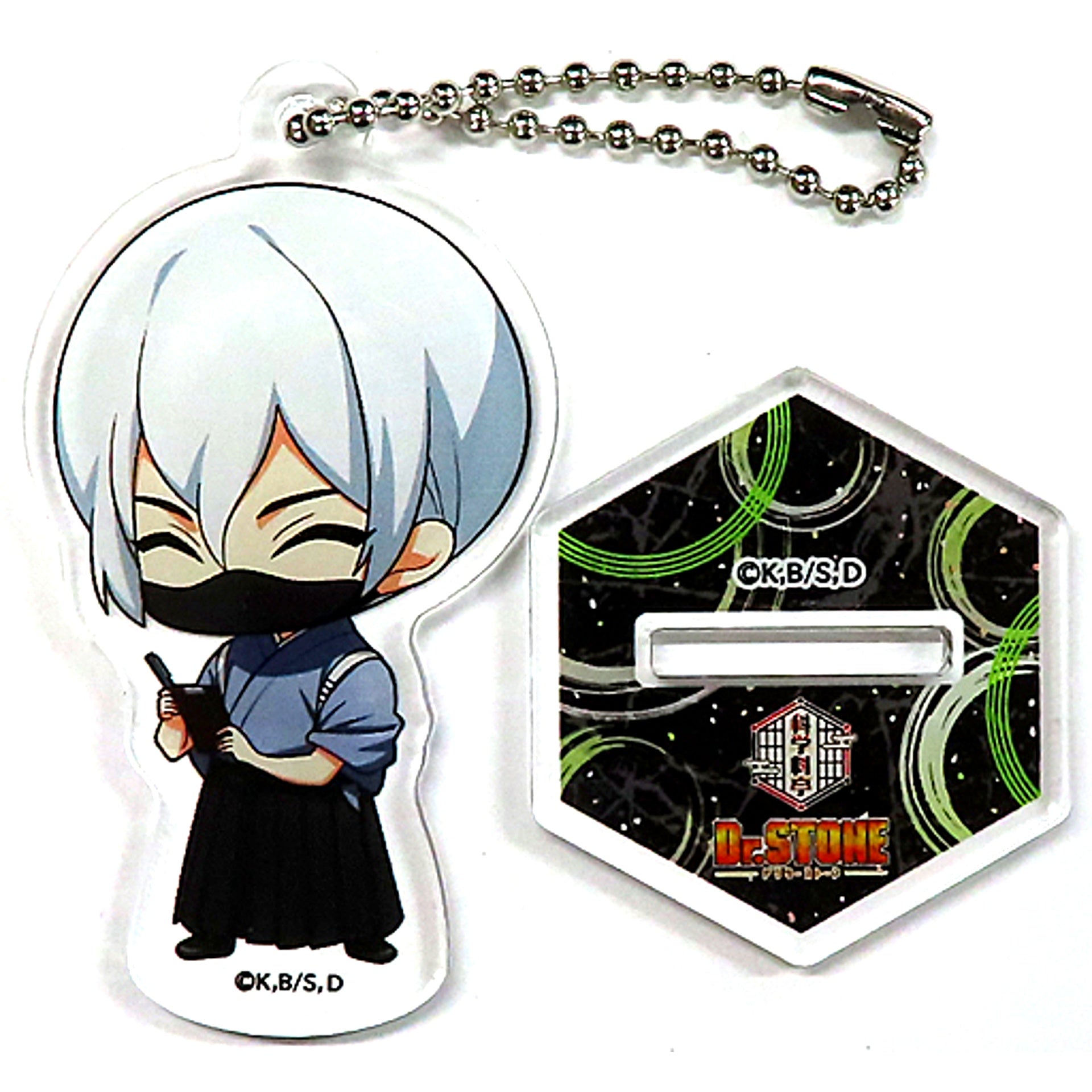 Hyoga Dr. STONE AMO CAFE Science Ryotei Mini Chara Acrylic Stand Keychain [USED]