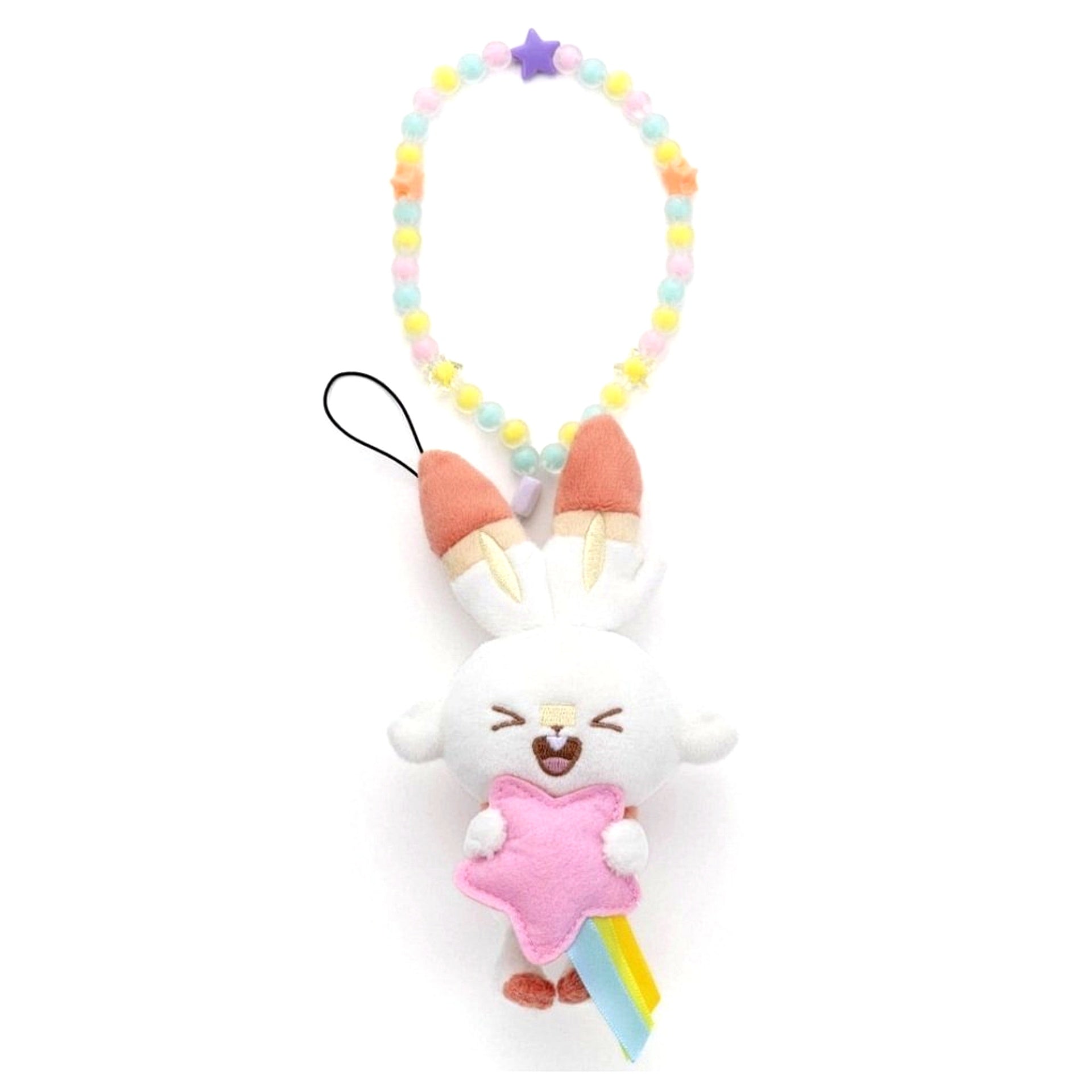 Scorbunny Star Ver. Pokemon Pokepeace Plush Strap [USED]