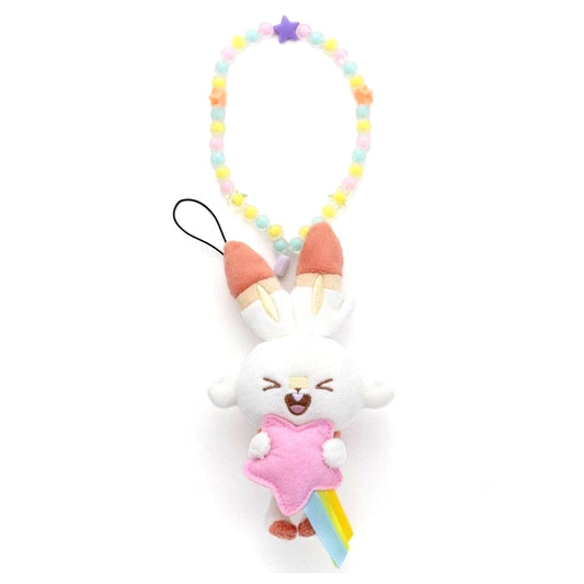 Scorbunny Star Ver. Pokemon Pokepeace Plush Strap [USED]