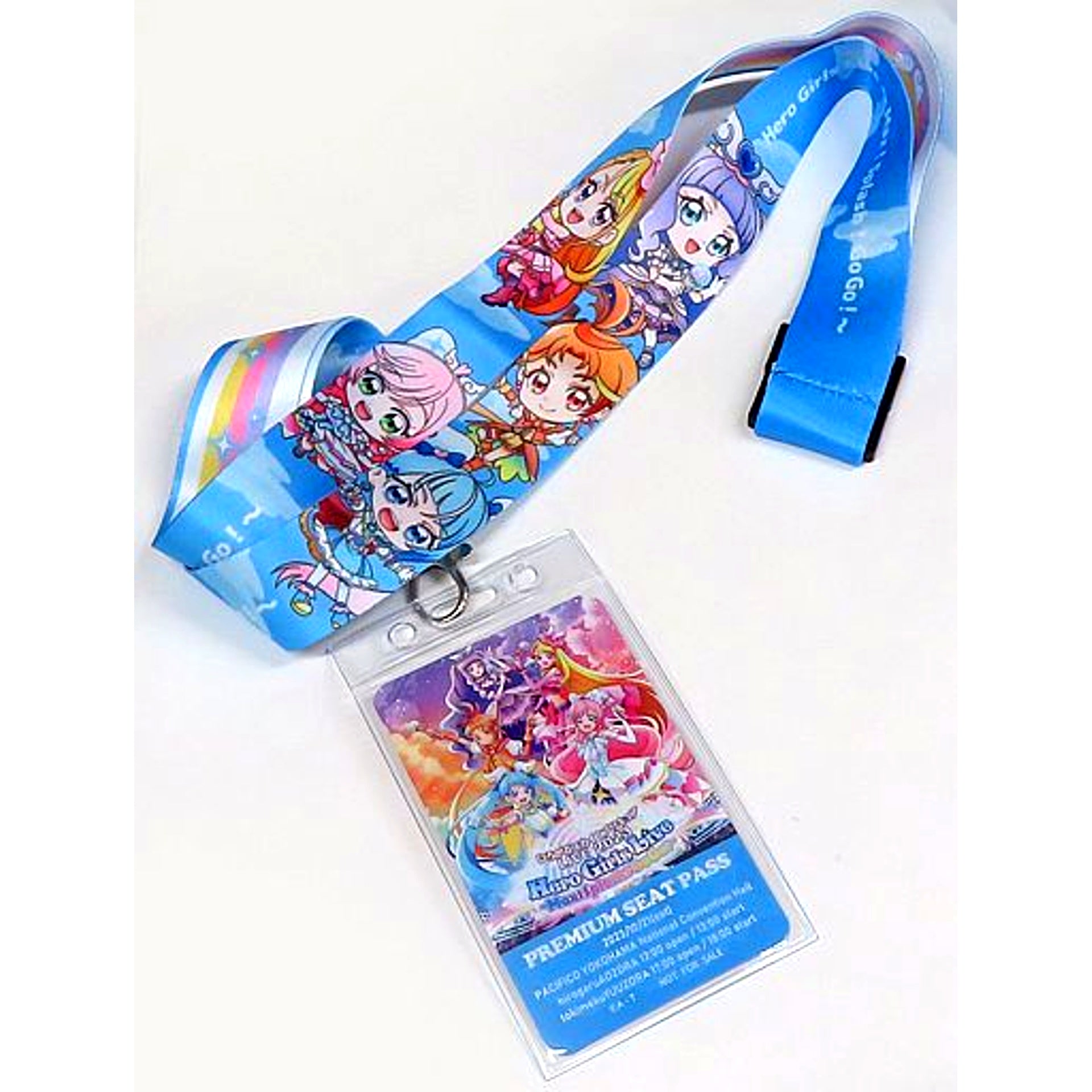 Group Hirogaru Sky! Precure LIVE 2023 Hero Girls Live Max! Splash! GoGo! Neck Strap with PREMIUM SEAT PASS Holder 2-Performance Premium Reserved Seat Ticket Purchase Bonus [USED]