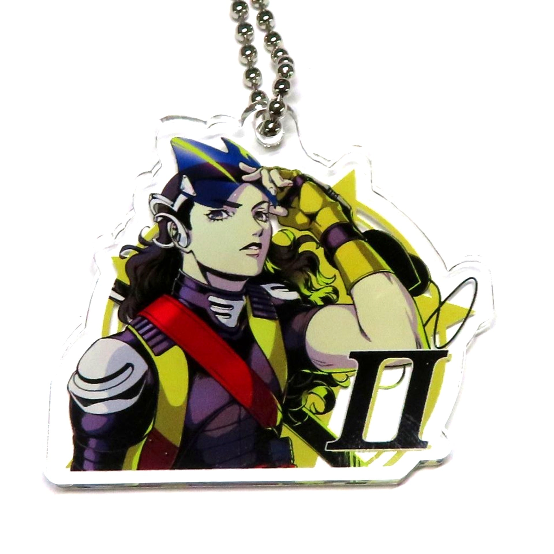 Aleph Shin Megami Tensei Protagonist Acrylic Keychain 30th Anniv Thanksgiving [USED]