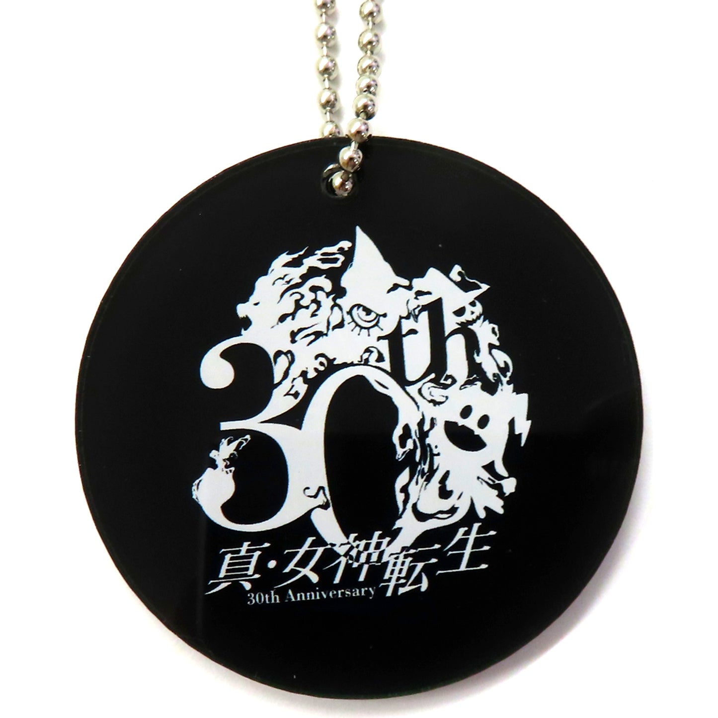 Logo Shin Megami Tensei Acrylic Keychain 30th Anniv Thanksgiving VIP Seat Ticket Bonus [USED]