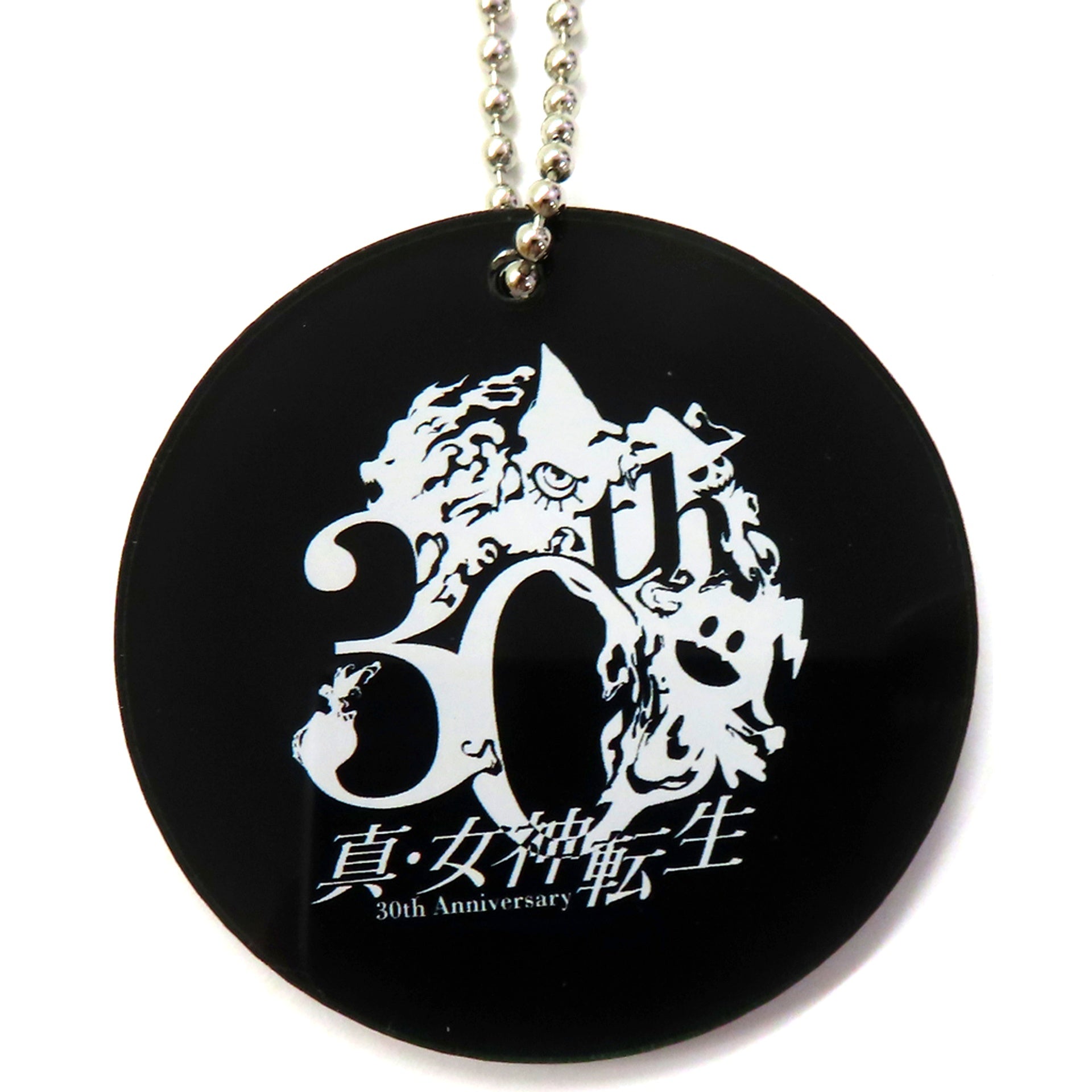 Logo Shin Megami Tensei Acrylic Keychain 30th Anniv Thanksgiving VIP Seat Ticket Bonus [USED]