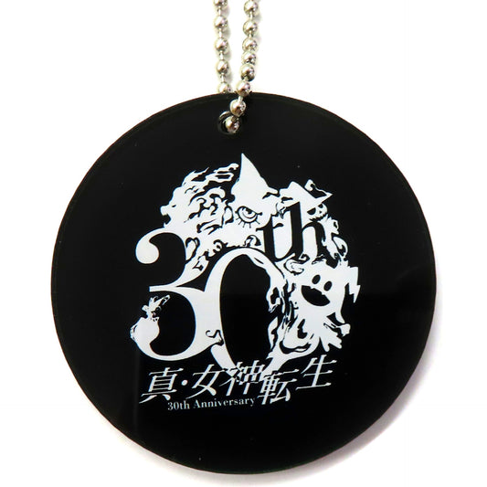 Logo Shin Megami Tensei Acrylic Keychain 30th Anniv Thanksgiving VIP Seat Ticket Bonus [USED]