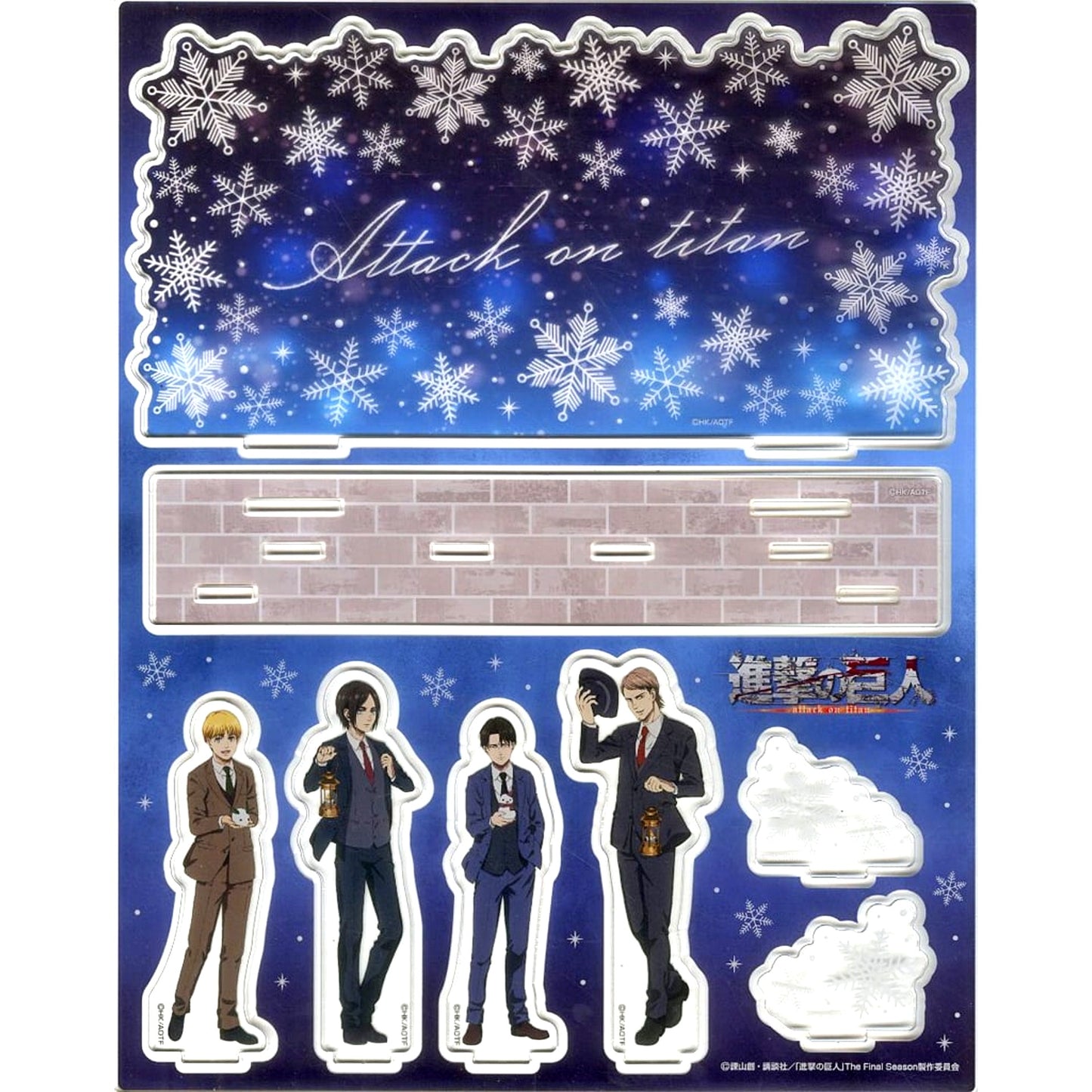 Group Attack on Titan The Final Season Don Quijote Drawn BIG Acrylic Diorama Winter Ver. [USED]