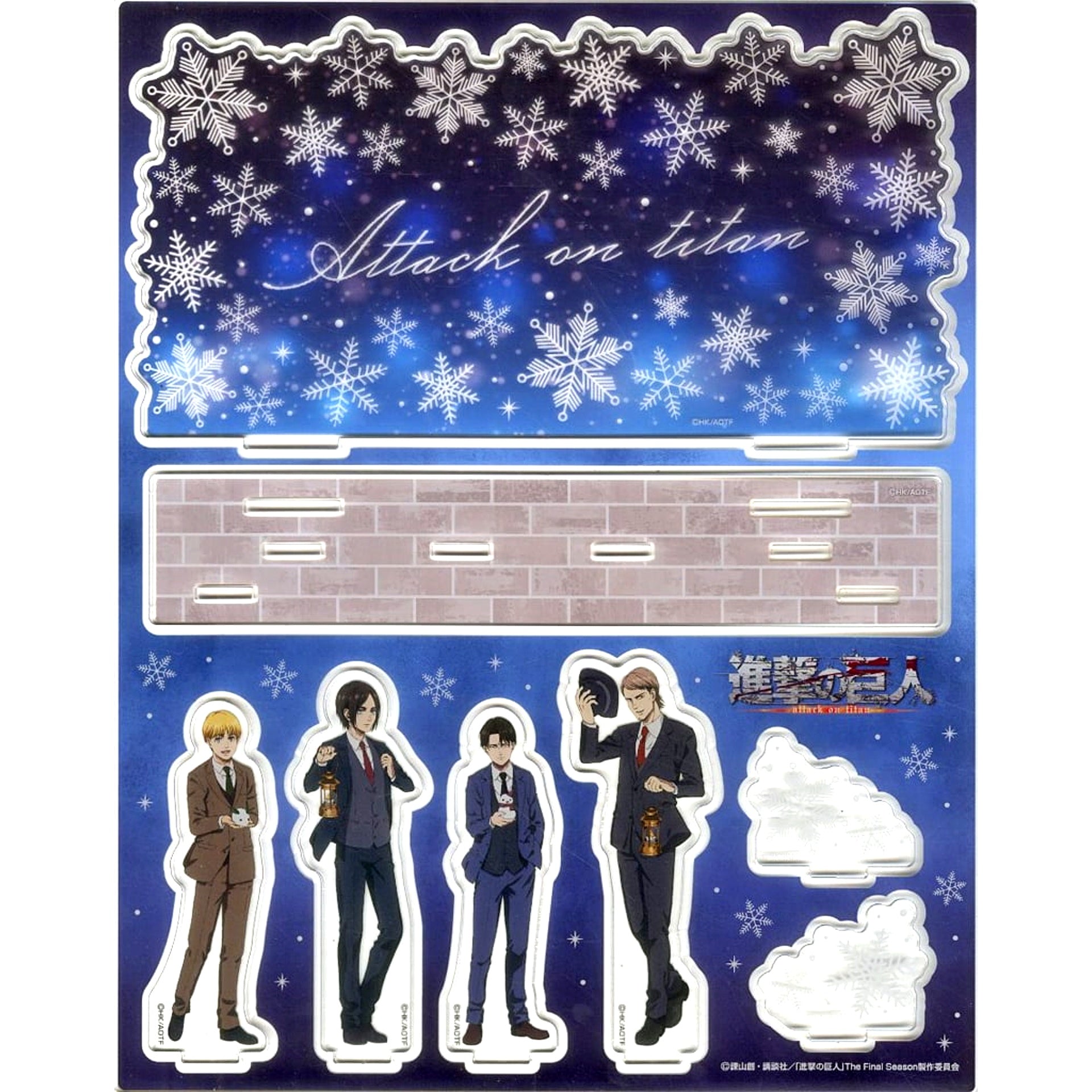 Group Attack on Titan The Final Season Don Quijote Drawn BIG Acrylic Diorama Winter Ver. [USED]
