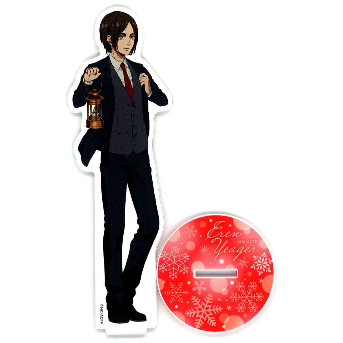 Eren Yeager Attack on Titan The Final Season x Don Quijote Illustration BIG Acrylic Stand Winter Ver. [USED]