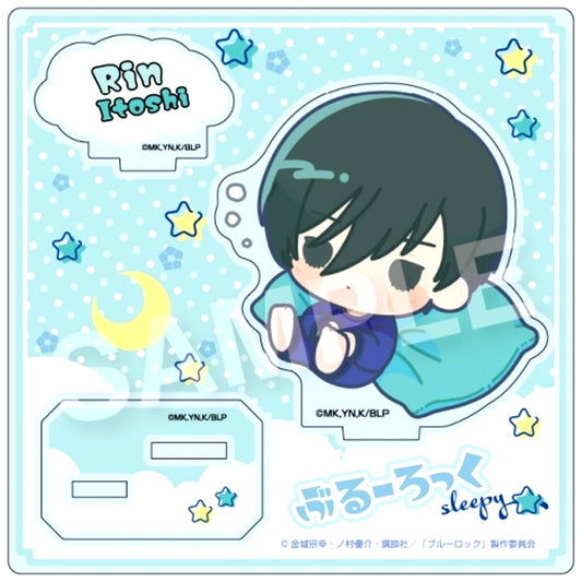 Rin Itoshi Sweatshirt and Bedding Blue Lock Select Collection Acrylic Stand [USED]