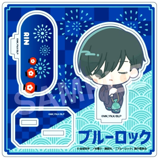 Yukata Rin Itoshi Select Collection Acrylic Stand Blue Lock [USED]