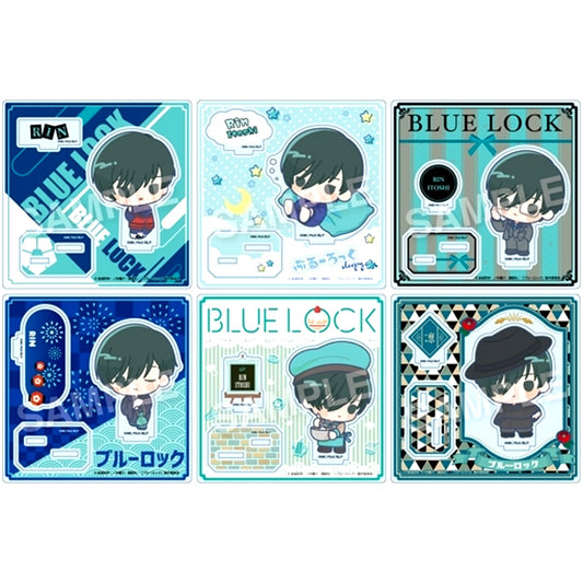 Set of 6 Rin Itoshi Blue Lock Select Collection Acrylic Stand [USED]