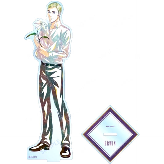 Erwin Smith Flower Shop Ver. Illustration Ani-Art Big Acrylic Stand Attack on Titan [USED]