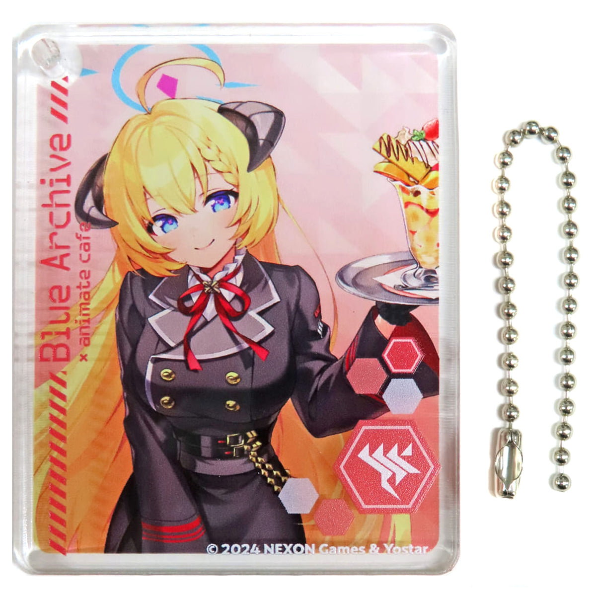 Blue Archive Akari Wanibuchi CoLotta Acrylic Plate Keychain animate Cafe Limited Acrylic Stands [USED]