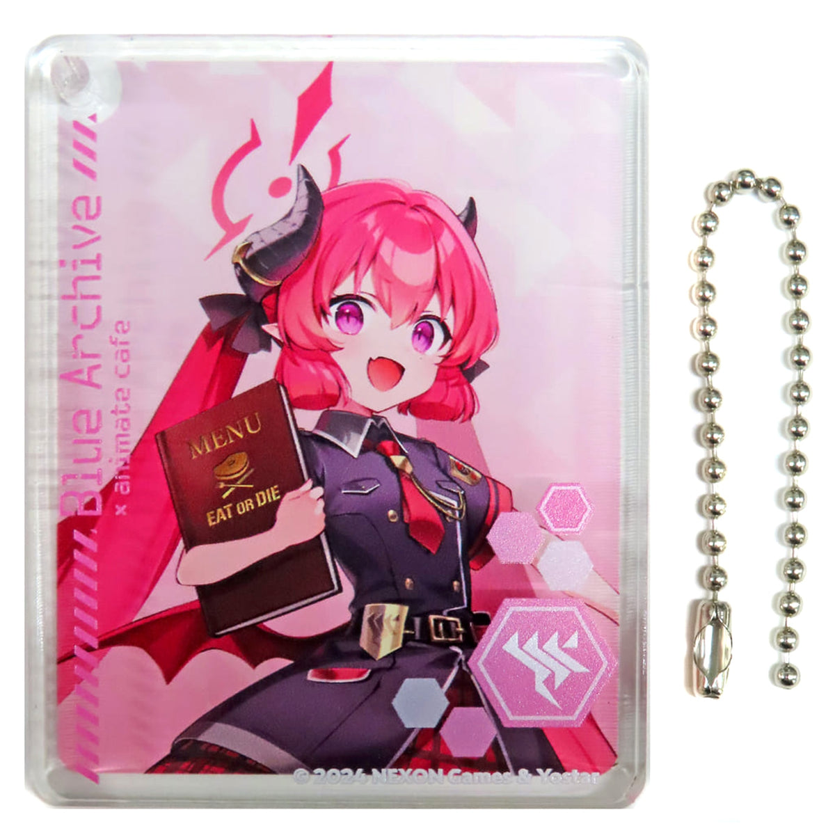 Blue Archive Junko Akashi CoLotta Acrylic Plate Keychain animate Cafe Limited Acrylic Stands [USED]