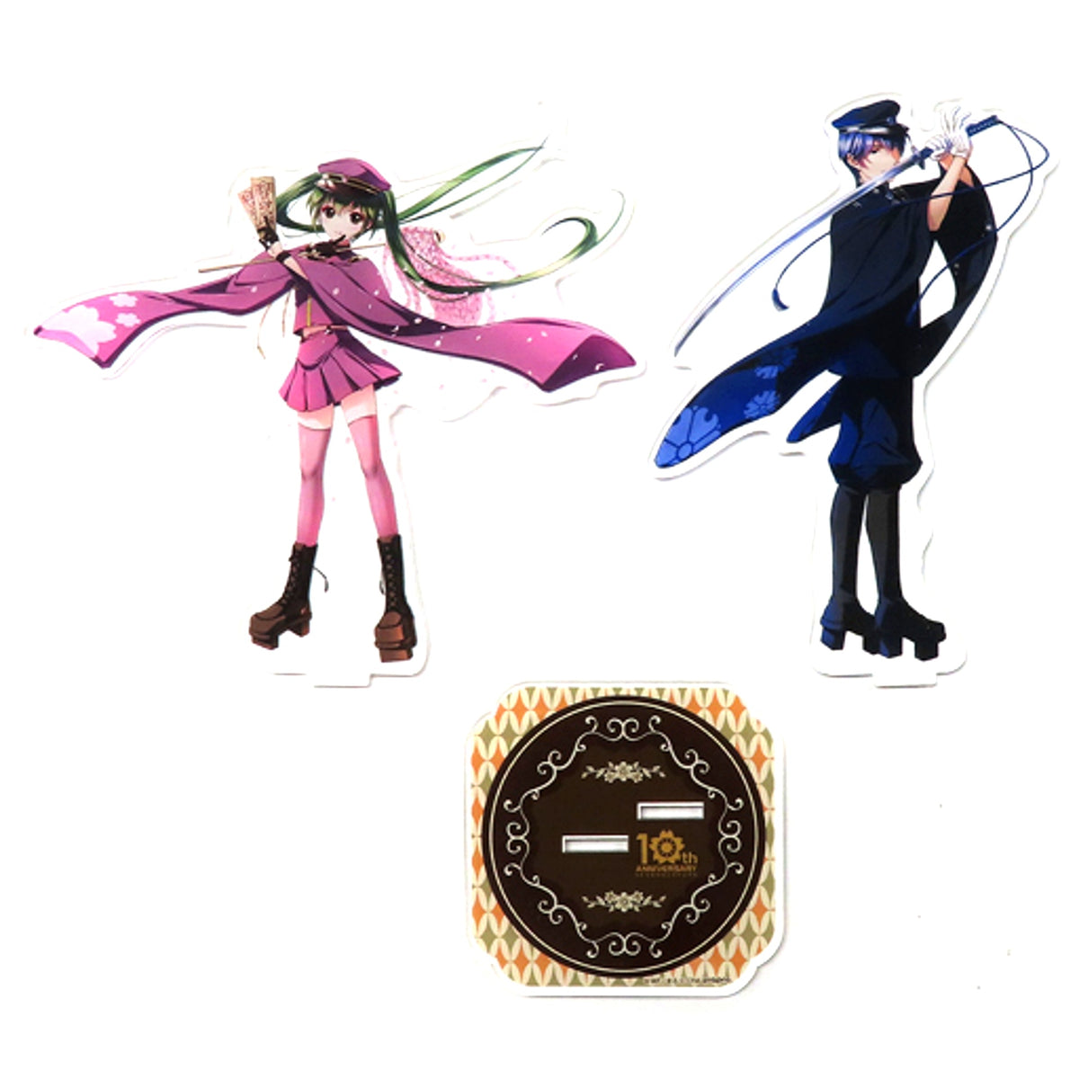 Hatsune Miku & Kaito Vocaloid Senbonzakura Acrylic Stand Double Character 10th Anniversary x Akihabara Nagomido [USED]