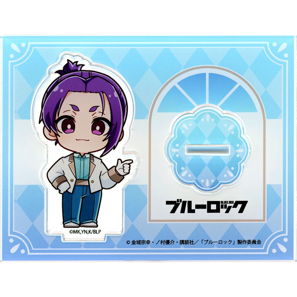Reo Mikage Blue Lock x PRINCESS CAFE Acrylic Stand White Day Ver. Only Sold Separately [USED]