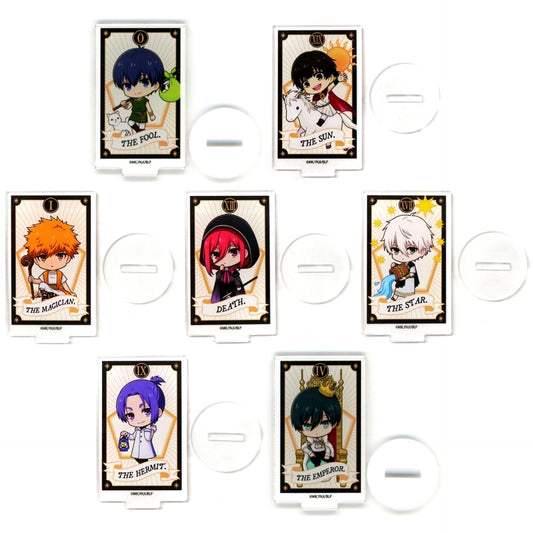 Set of 7 Blue Lock Pop Up Shop in Abeno Lucias Osaka Petit Acrylic Stand Tarot Ver. [USED]
