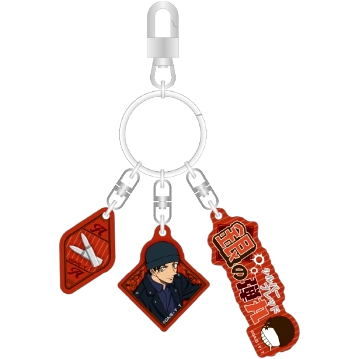 Shuichi Akai Detective Conan 3-Part Acrylic Keychain [USED]
