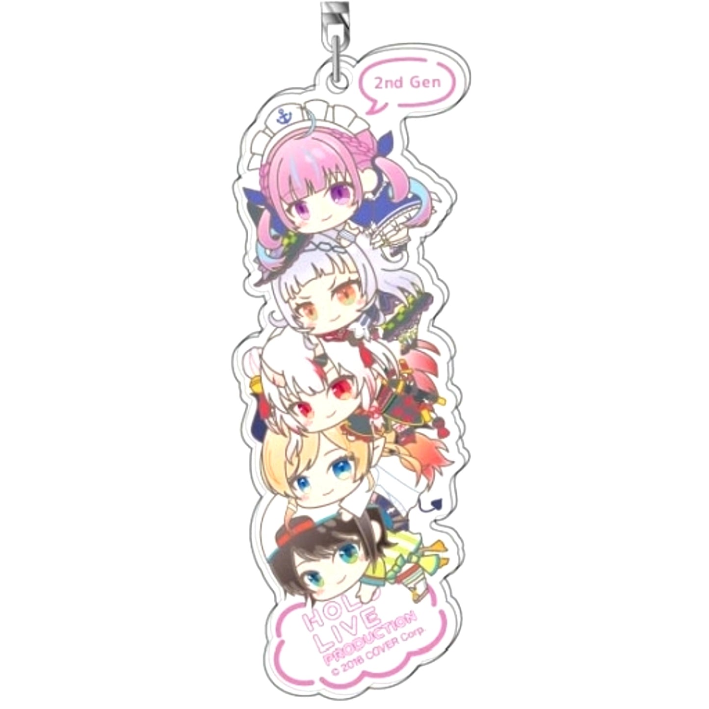 2nd Gen Hololive Acrylic Keychain Hug-Meets Tsumi Arrange [USED]