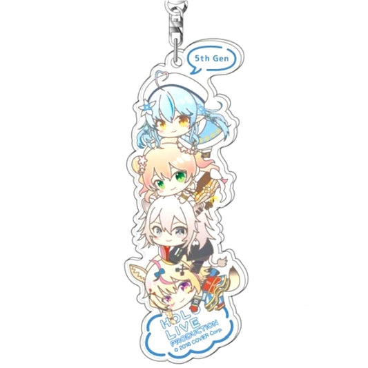 5th Gen 07 Virtual YouTuber Hololive Acrylic Keychain Hug Meets Tsumi Arrange [USED]