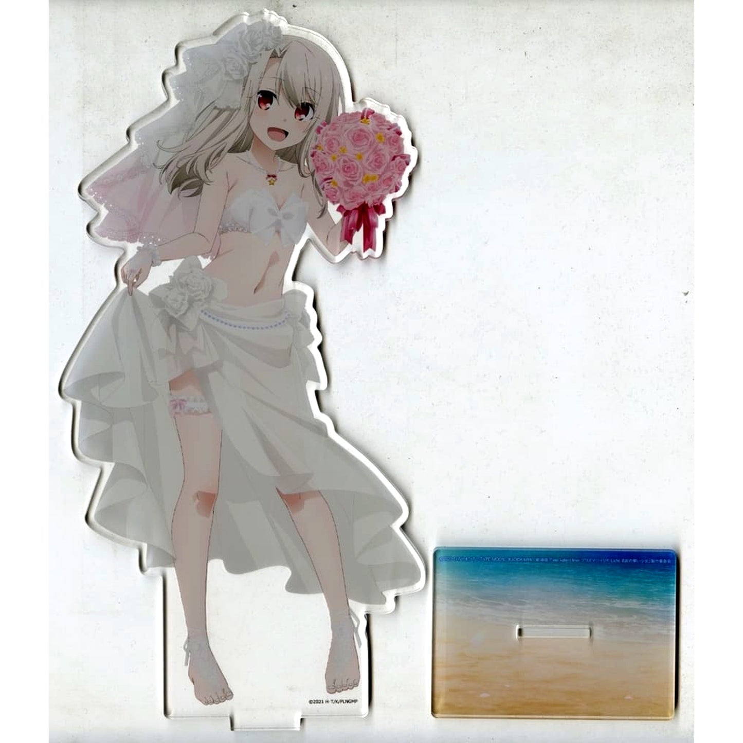 Illya Fate/kaleid liner PRISMA ILLYA Movie Licht The Nameless Girl Original Illustration Extra Large Acrylic Stand Wedding Swimsuit [USED]