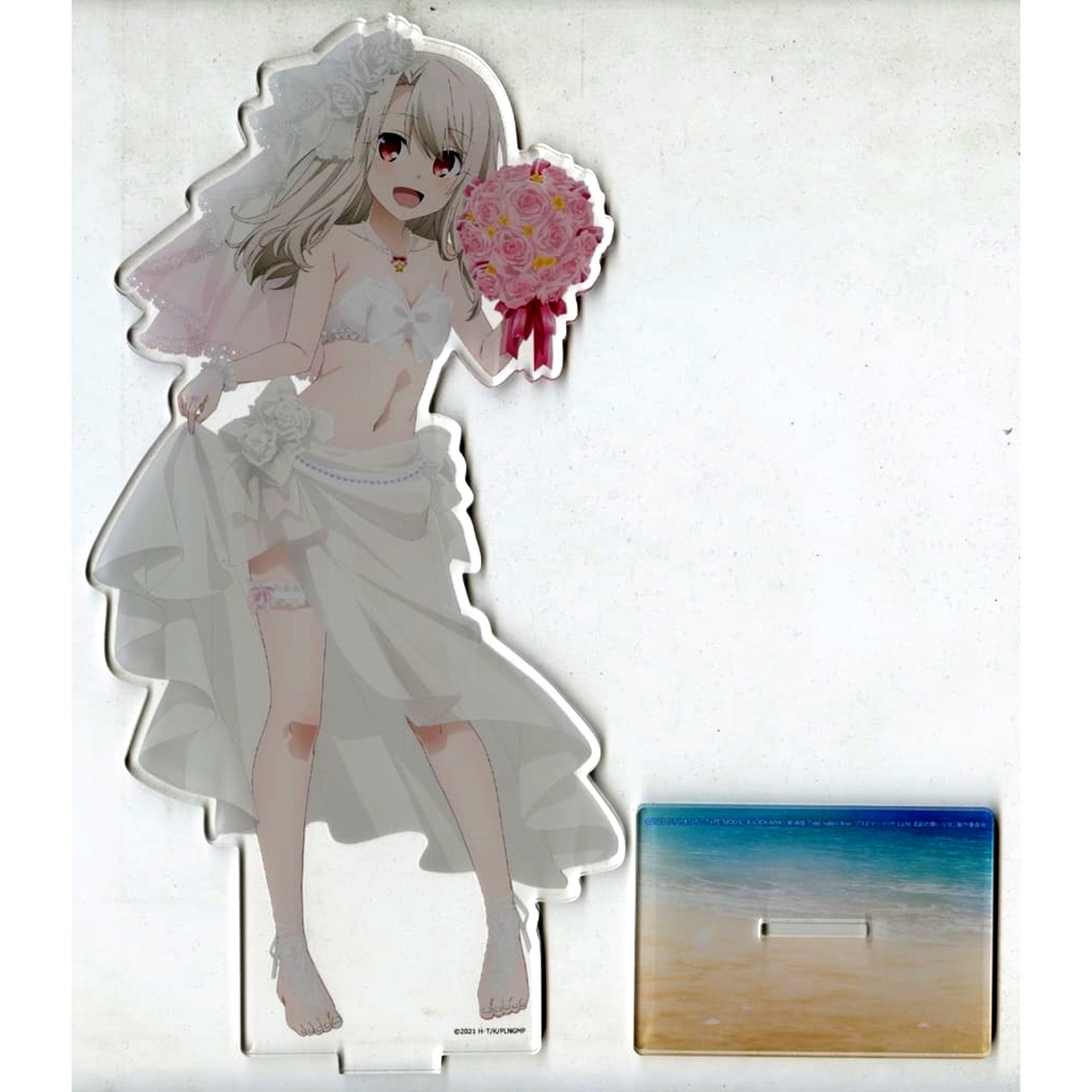 Illya Fate/kaleid liner PRISMA ILLYA Movie Licht The Nameless Girl Original Illustration Extra Large Acrylic Stand Wedding Swimsuit [USED]