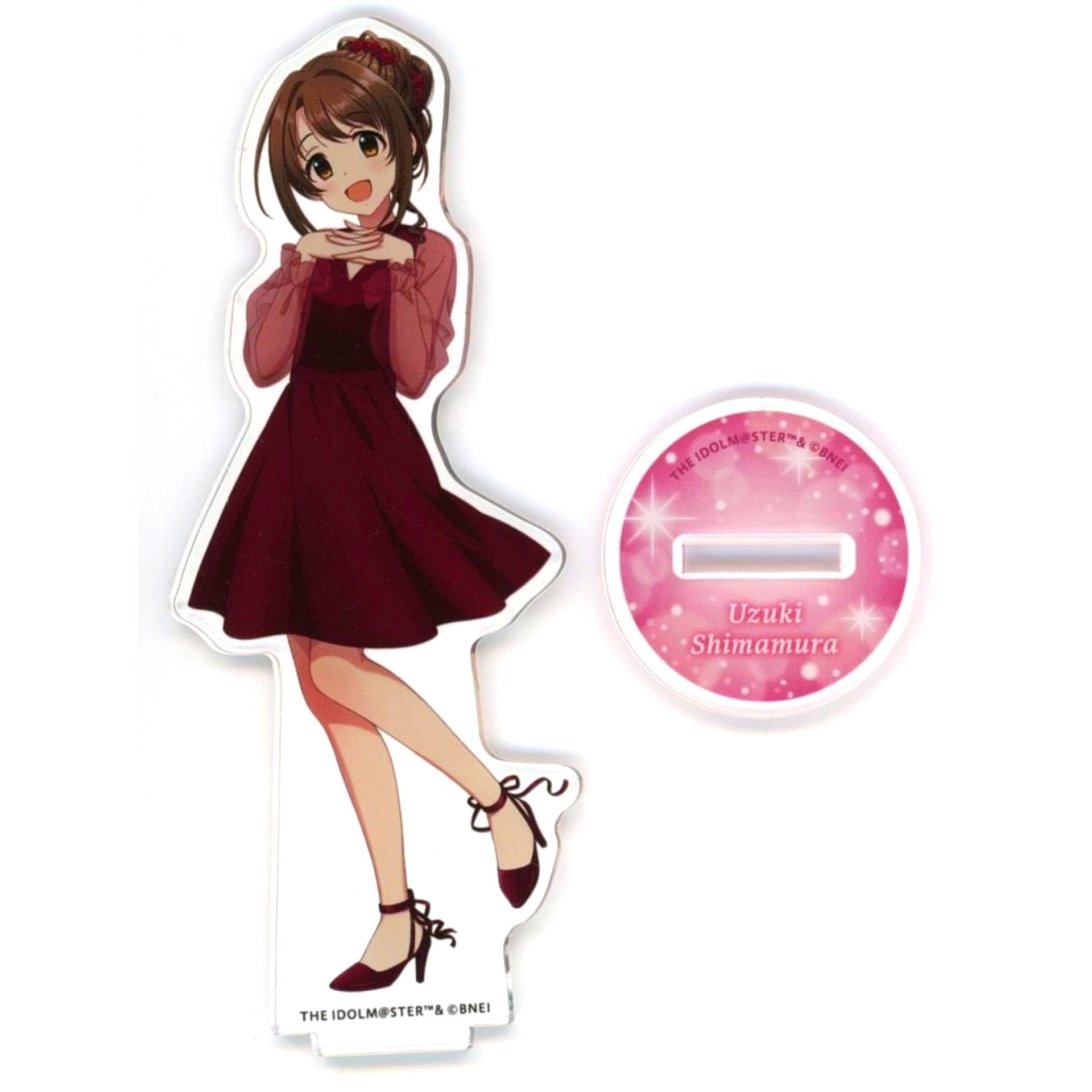 Uzuki Shimamura THE IDOLM@STER CINDERELLA GIRLS Acrylic Stand Kujibikido Online Kuji Holiday Party Prize A-1 [USED]