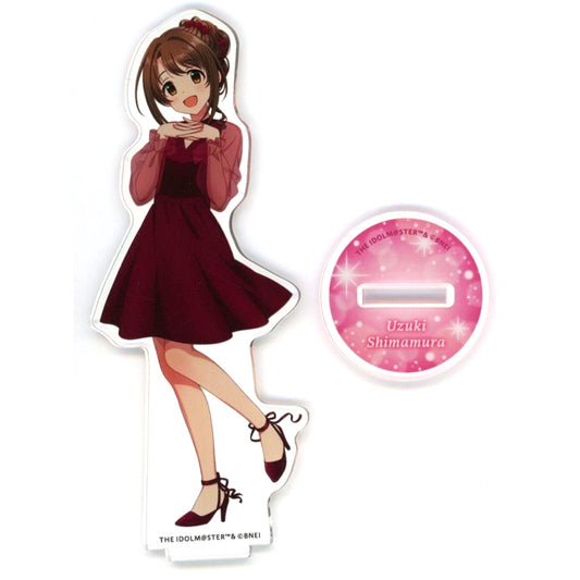 Uzuki Shimamura THE IDOLM@STER CINDERELLA GIRLS Acrylic Stand Kujibikido Online Kuji Holiday Party Prize A-1 [USED]