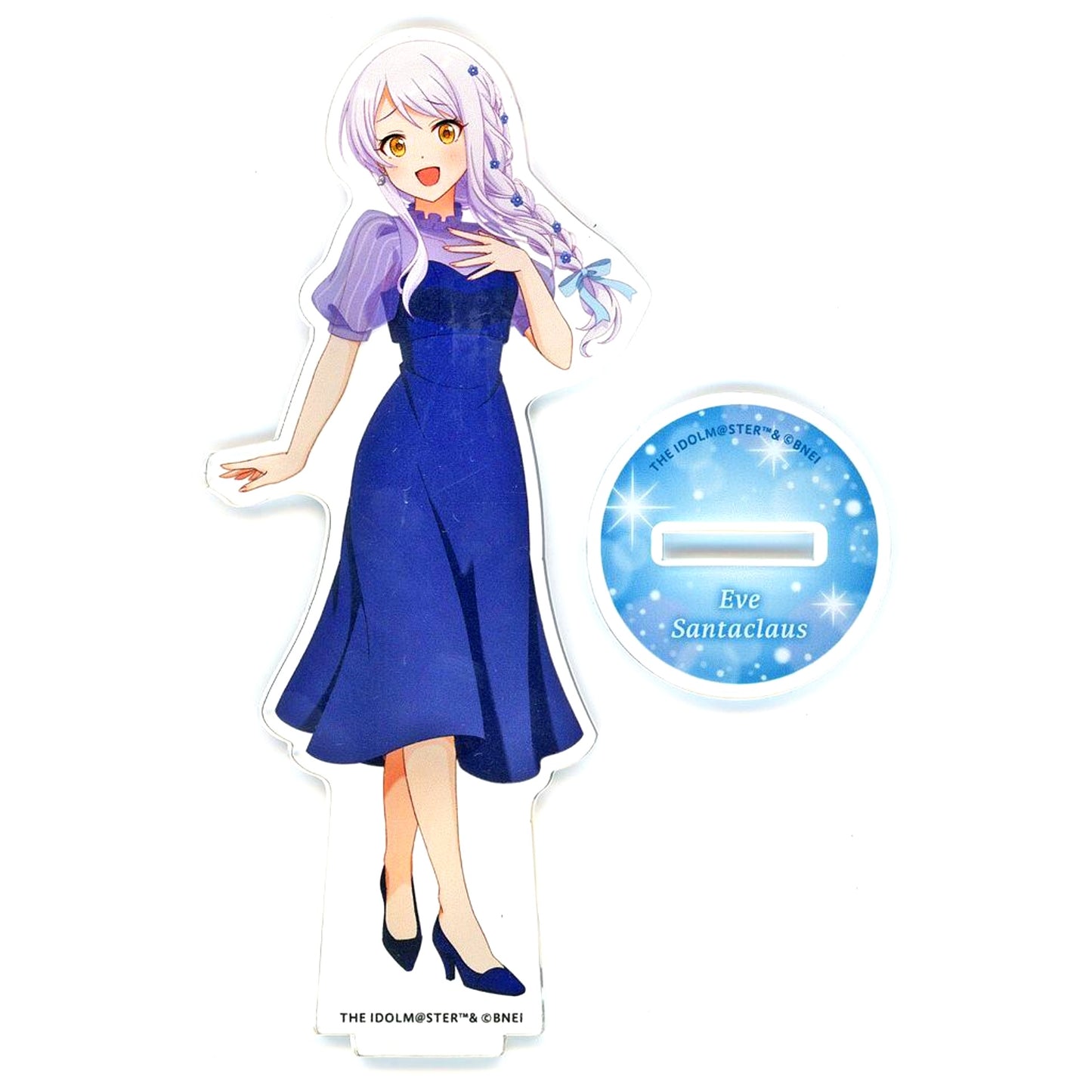 Eve Santaclaus A-4 Prize Acrylic Stand The Idolmaster Cinderella Girls Kujibikido Online Kuji Holiday Party [USED]