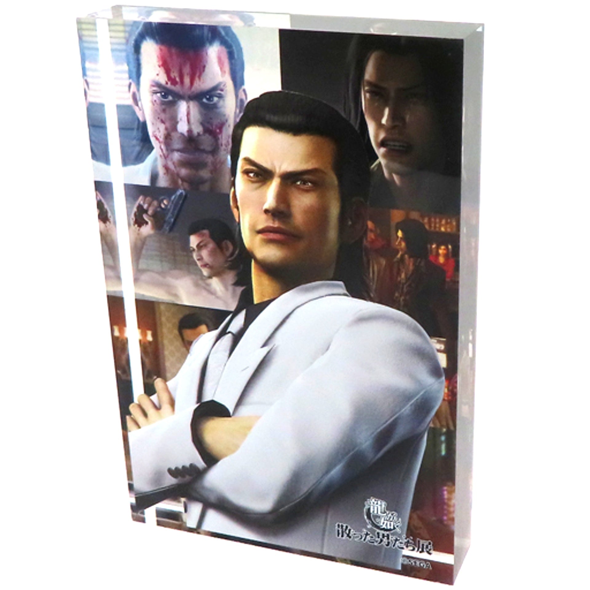 Akira Nishikiyama Yakuza Like a Dragon Fallen Men Exhibition Acrylic Block [USED]