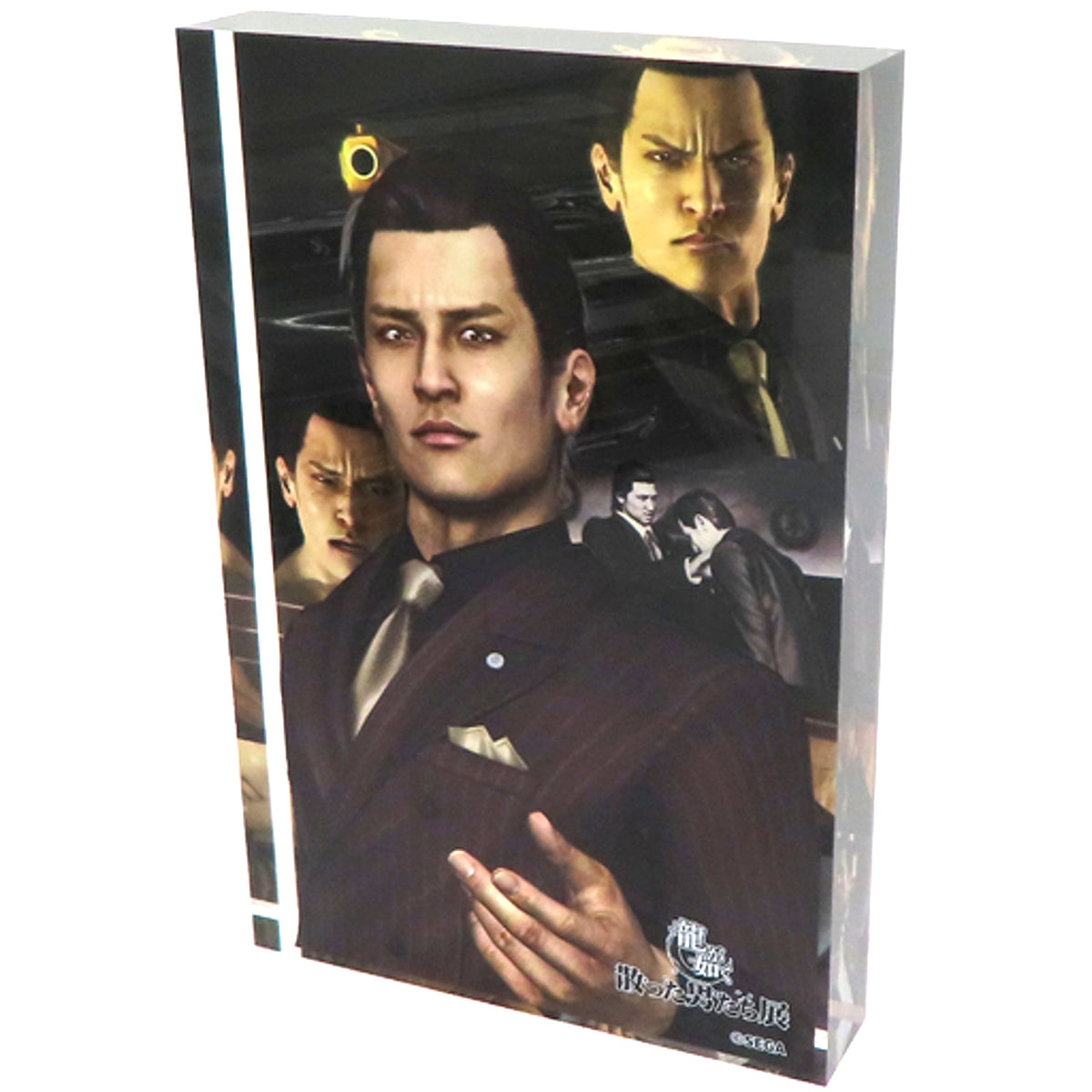 Yoshitaka Mine Acrylic Block Yakuza Like a Dragon Fallen Men Exhibition [USED]