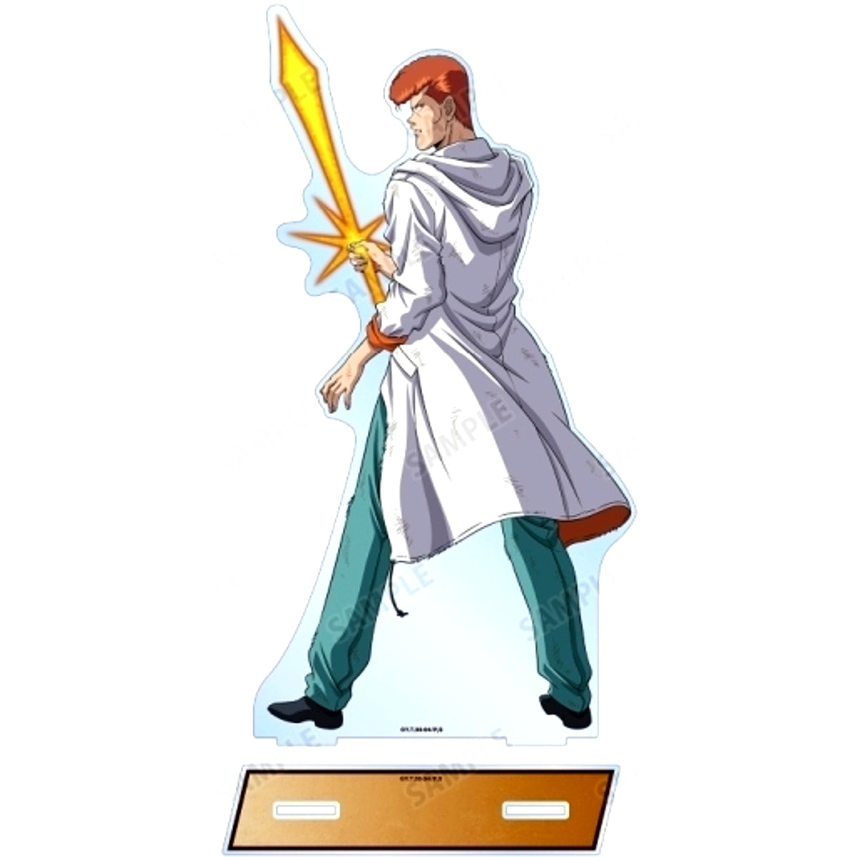 Kazuma Kuwabara Fighting Back Ver. Yu Yu Hakusho Illustration Extra Large Acrylic Stand [USED]