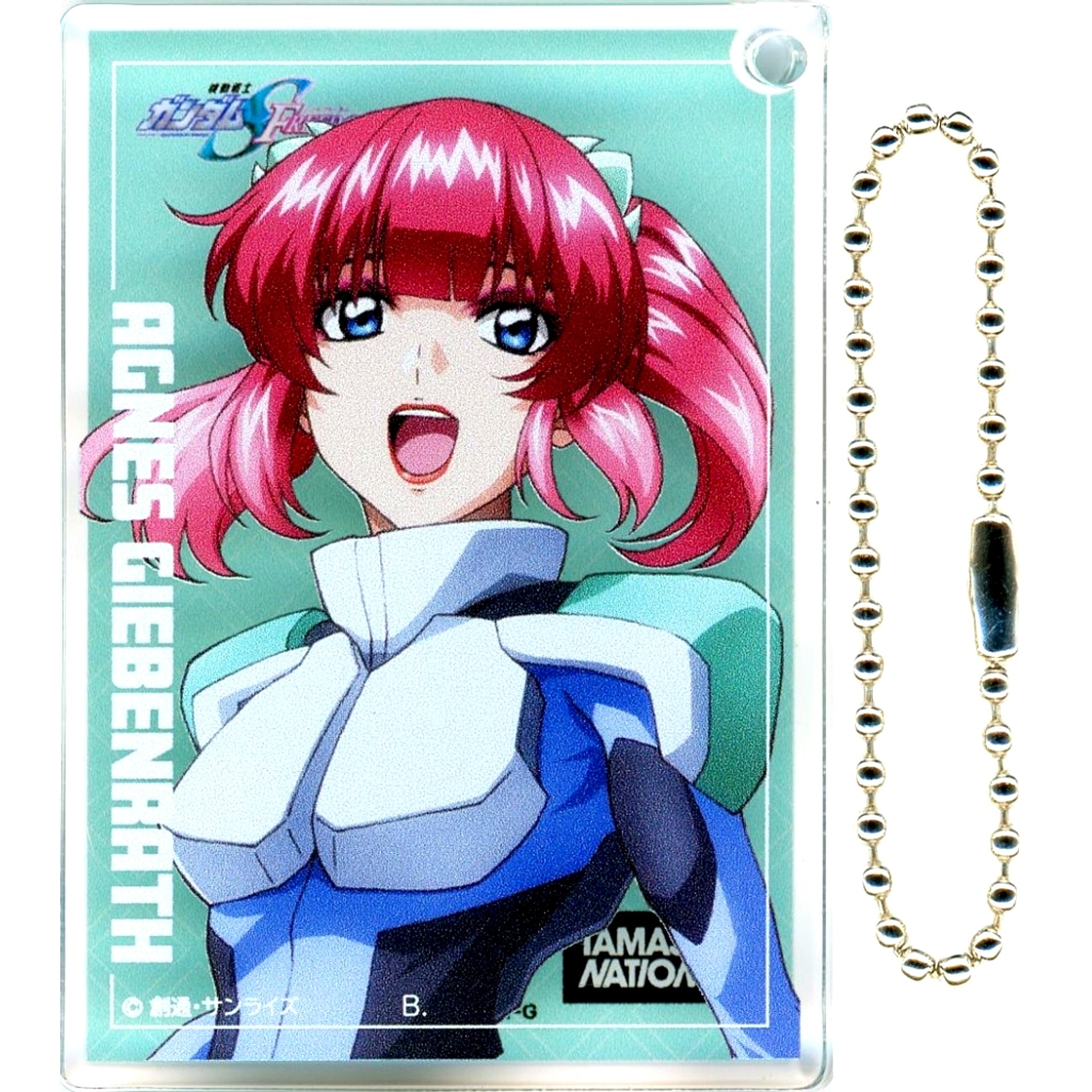 Agnes Giebenrath Mobile Suit Gundam SEED Series EXHIBITION Searching for Certain Light TAMASHII NATIONS STORE STRICT-G Trading Acrylic Keychain [USED]