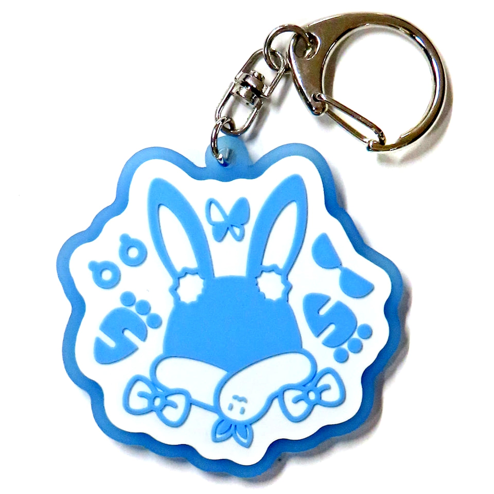 Virtual YouTuber hololive Usada Pekora Holo Emblem Rubber Keyholder [USED]