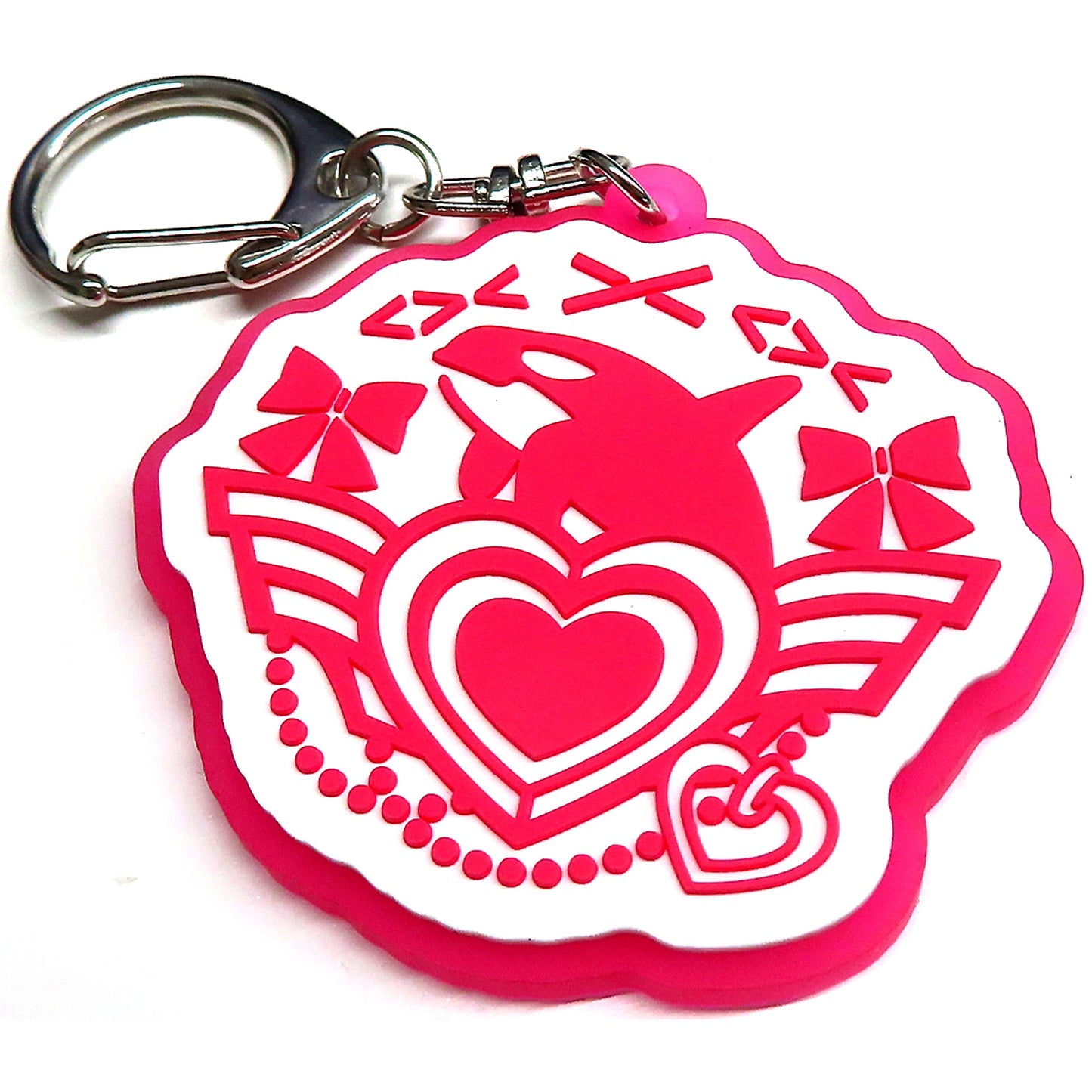 Sakamata Chloe hololive Holo Emblem Rubber Keychain [USED]