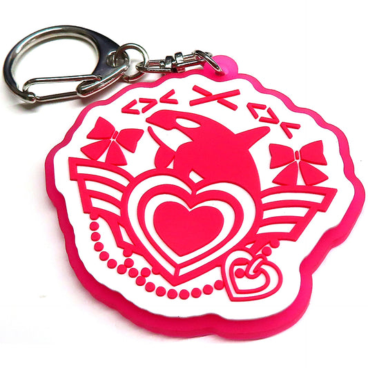 Sakamata Chloe hololive Holo Emblem Rubber Keychain [USED]