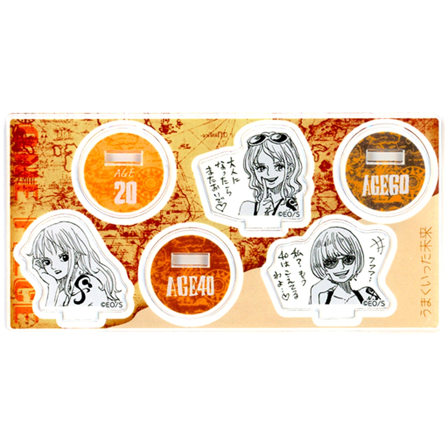 Nami One Piece Acrylic mini Figure Set of 3 - A Successful Future [USED]