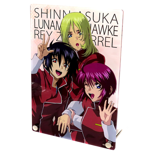 Shinn Asuka & Lunamaria Hawke & Rey Za Burrel Mobile Suit Gundam SEED & SEED DESTINY Acrylic Art Panel [USED]