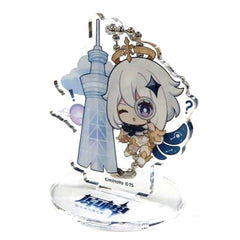 Genshin Paimon Blind Acrylic Stand Keychain Tokyo Skytree Blue Sky Adventure Guided by the Thunder Spirit Exclusive Acrylic Stands [USED]