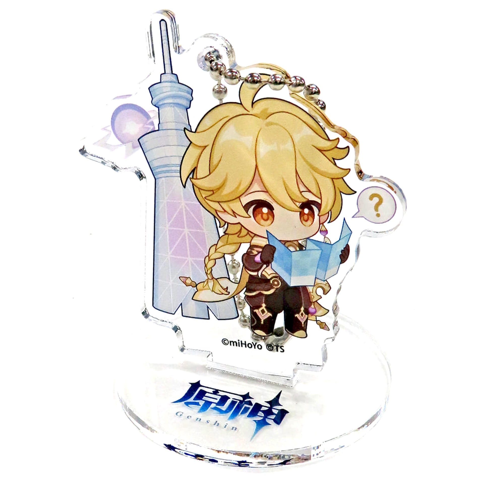 Genshin Aether Blind Acrylic Stand Keychain Tokyo Skytree Blue Sky Adventure Guided by the Thunder Spirit Exclusive Acrylic Stands [USED]