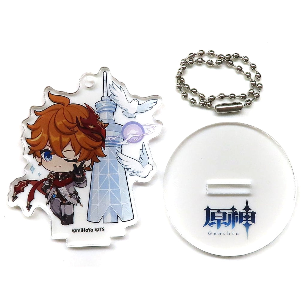 Genshin Tartaglia Blind Acrylic Stand Keychain Tokyo Skytree Blue Sky Adventure Guided by the Thunder Spirit Exclusive Acrylic Stands [USED]