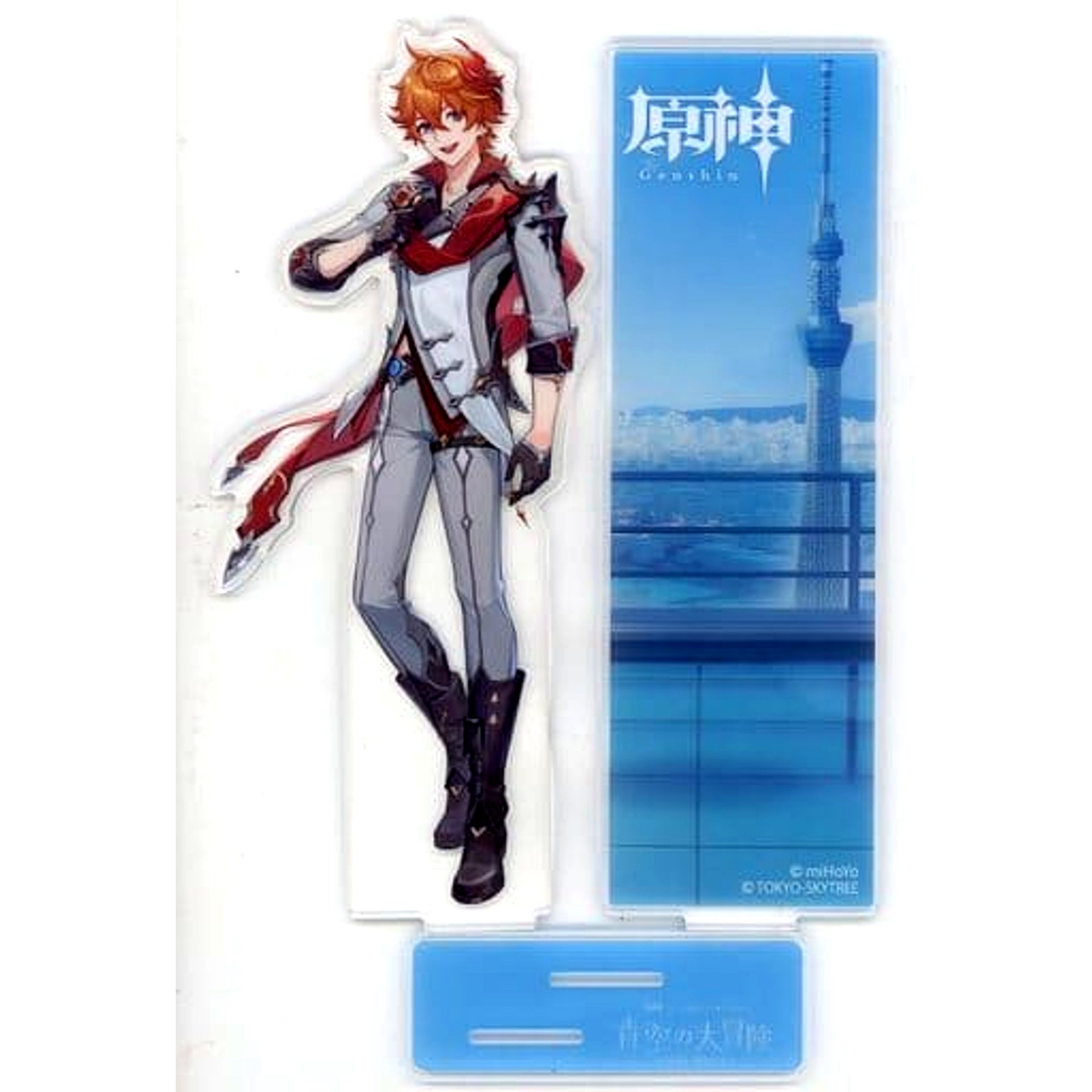 Tartaglia Genshin Impact TOKYO SKYTREE Blue Sky Adventure Acrylic Stand [USED]