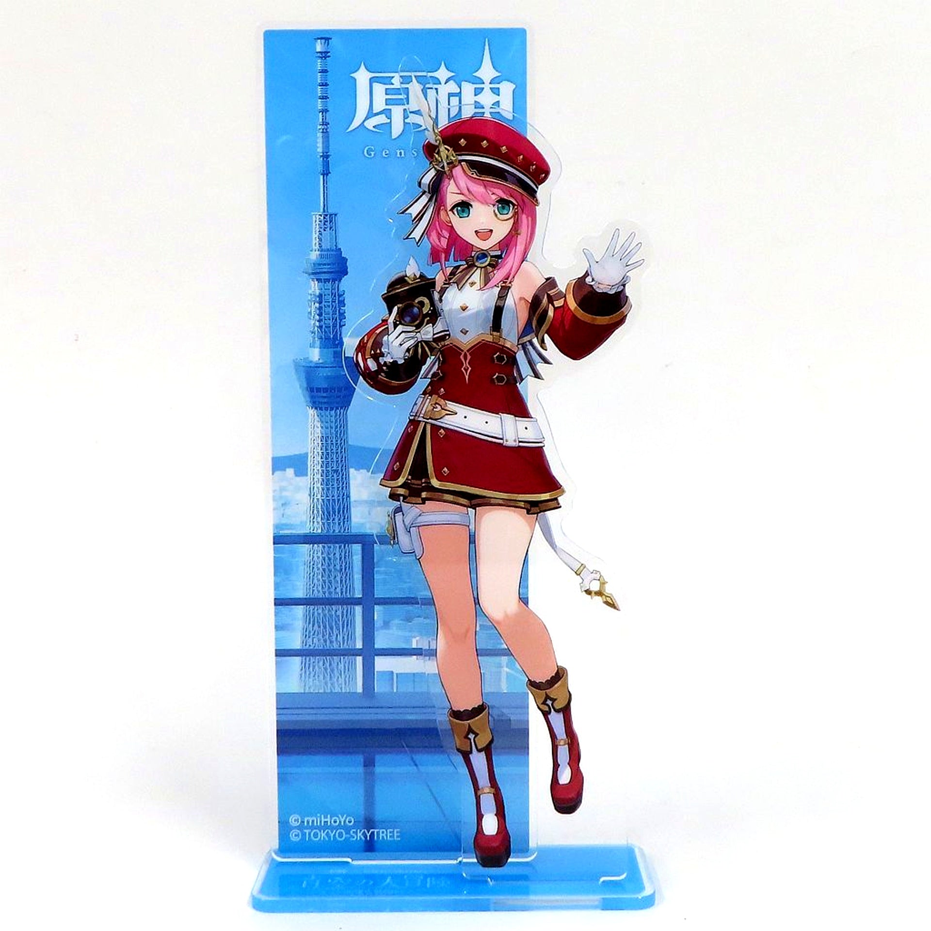 Charlotte Genshin Impact x TOKYO SKYTREE Blue Sky Adventure Guided by Electro Seelie Acrylic Stand [USED]