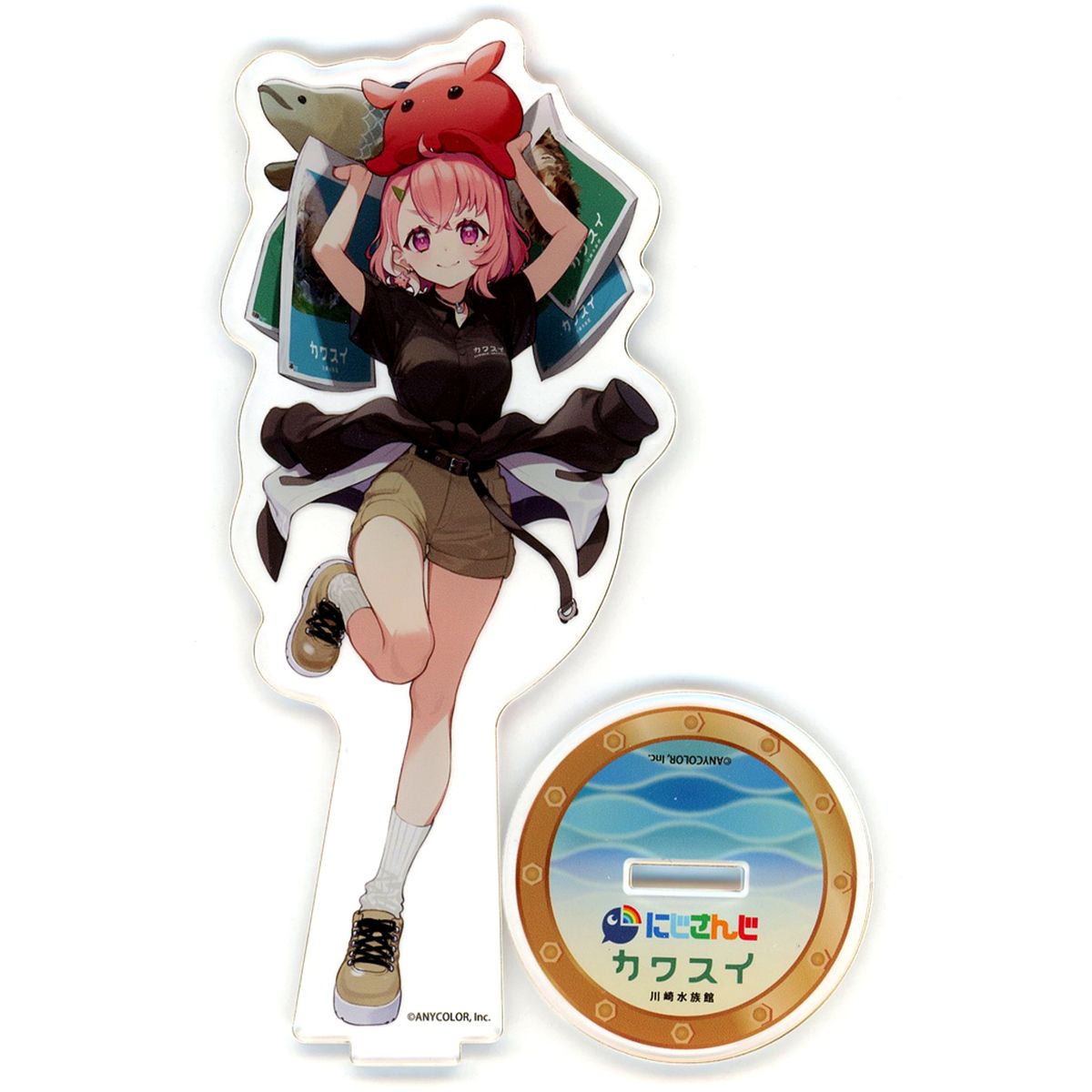 Sasaki Saku Caretaker Life-size Acrylic Stand Virtual YouTuber Nijisanji VTuber NIJISANJI Sasaki Saku x Kawasui: Come See the Dream Aquarium I Made [USED]