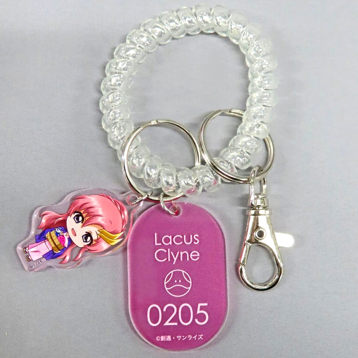 Lacus Clyne Mobile Suit Gundam SEED FREEDOM Trading Locker Key Style Keychain Gokurakuyu RAKU SPA [USED]