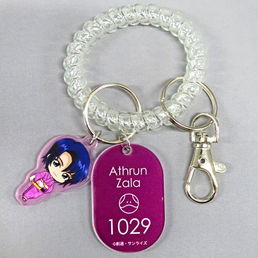 Athrun Zala Mobile Suit Gundam SEED FREEDOM x Gokurakuyu RAKU SPA Trading Locker Key Style Keychain [USED]