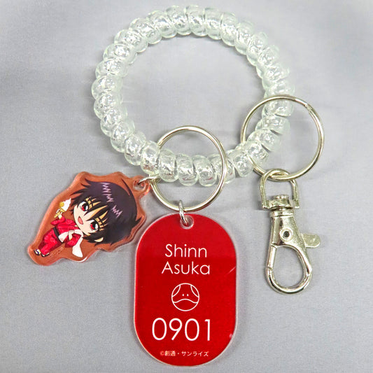 Shinn Asuka Mobile Suit Gundam SEED FREEDOM x Gokurakuyu RAKU SPA Trading Locker Key Style Keychain [USED]
